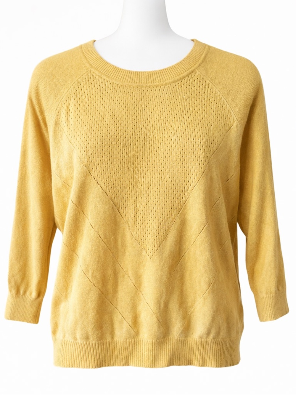 Bayo mustard Yellow Knit Sweater large